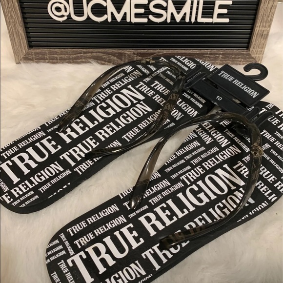 Women’s Malaya True Religion Flip Flops - Picture 2 of 4